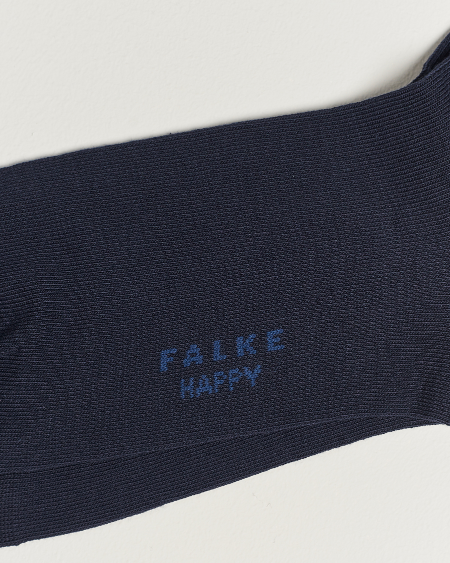 Men | Falke | Falke | Happy 2-Pack Cotton Socks Navy