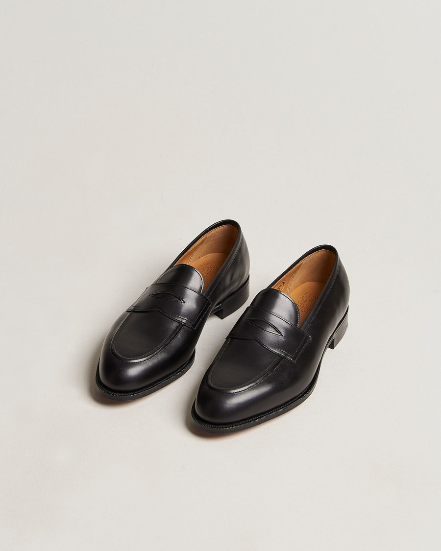 Men | Formal Wear | Edward Green | Piccadilly Penny Loafer Black Calf