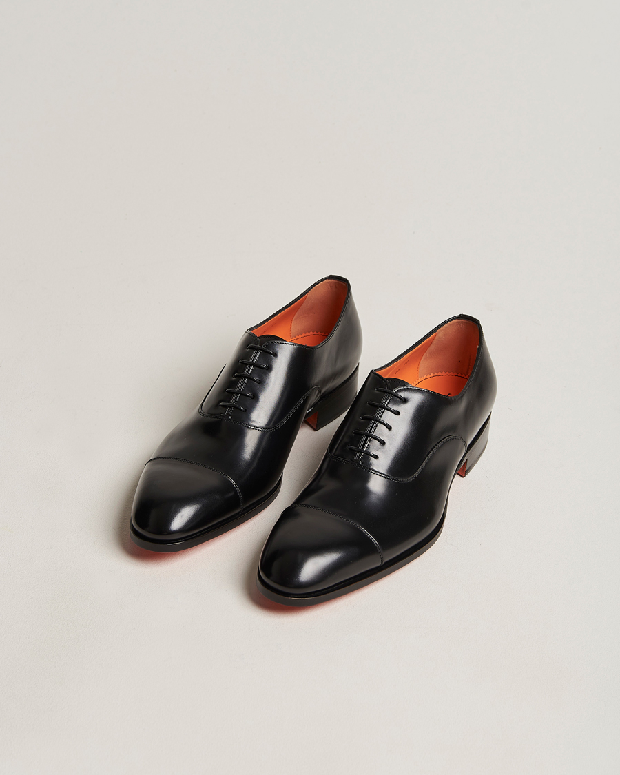 Men | Shoes | Santoni | Blake Oxford  Black Calf