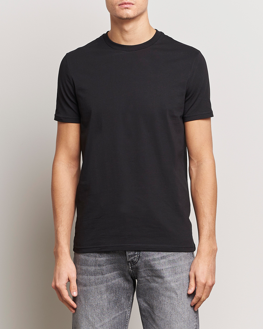 Men | Black t-shirts | Dsquared2 | 2-Pack Cotton Stretch Crew Neck Tee Black