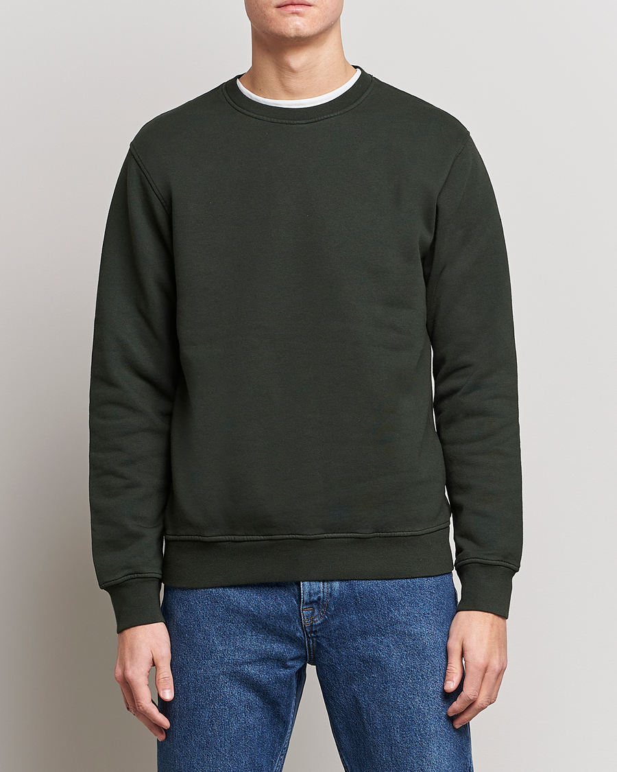 Men | Sweatshirts | Colorful Standard | Classic Organic Crew Neck Sweat Hunter Green