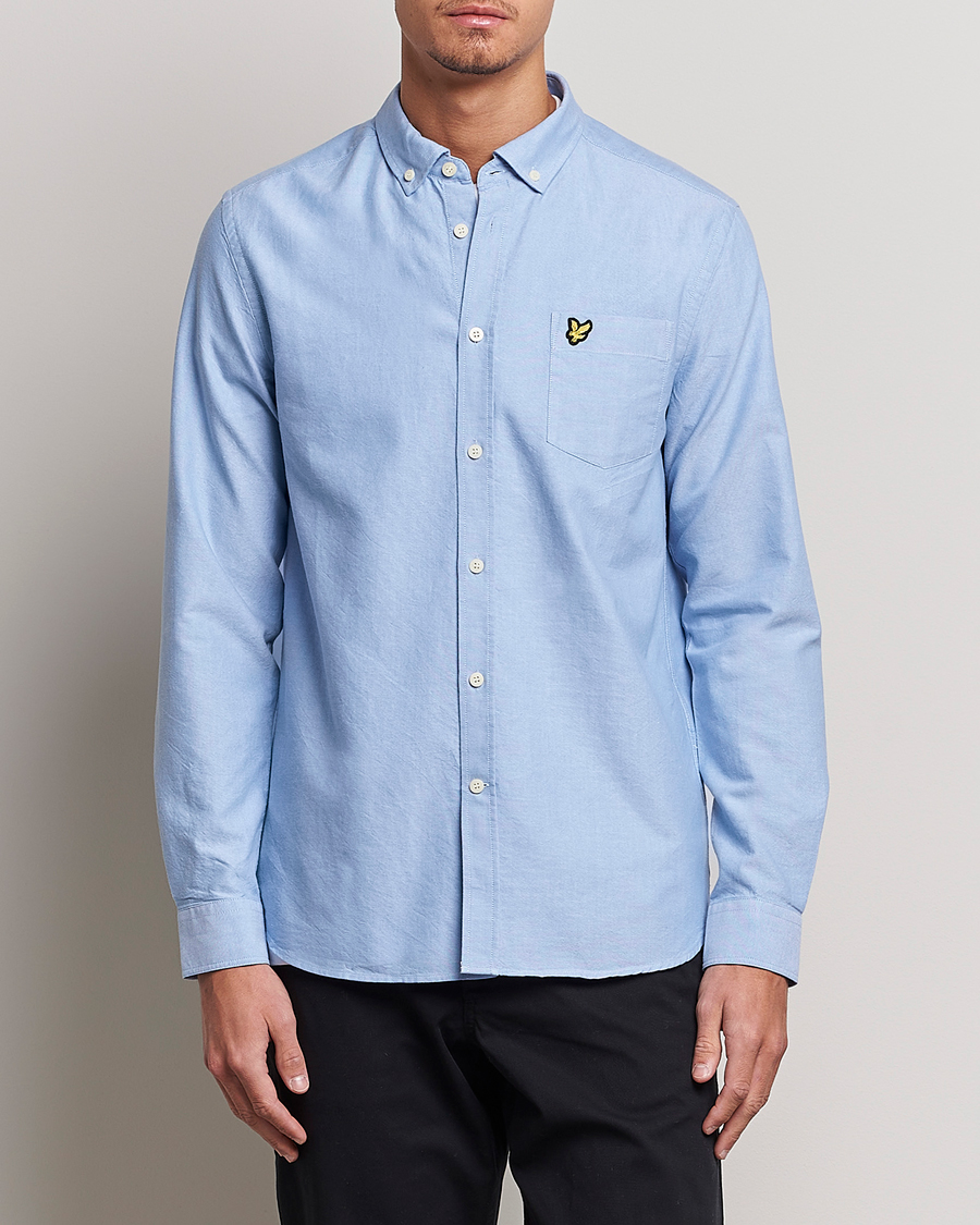 Herr | Kläder | Lyle & Scott | Lightweight Oxford Shirt Riviera Blue