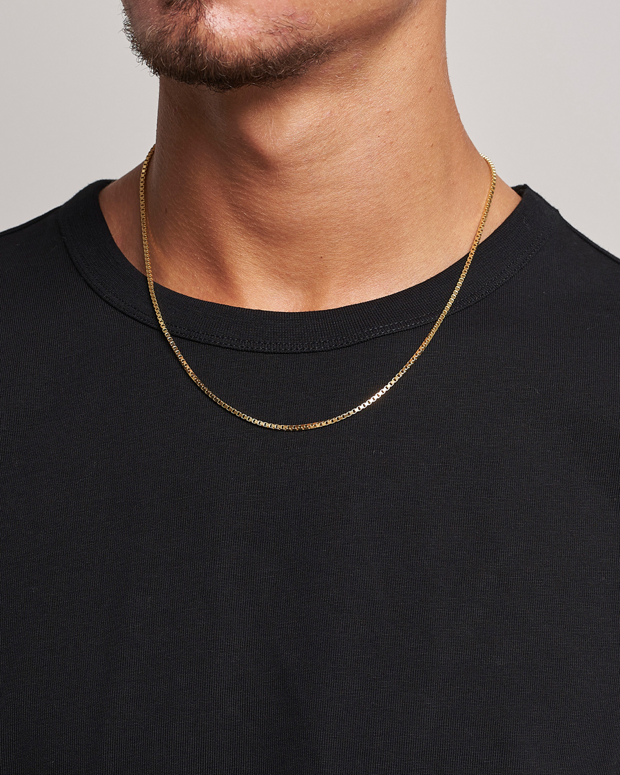 Men | Tom Wood | Tom Wood | Square Chain M Necklace Gold