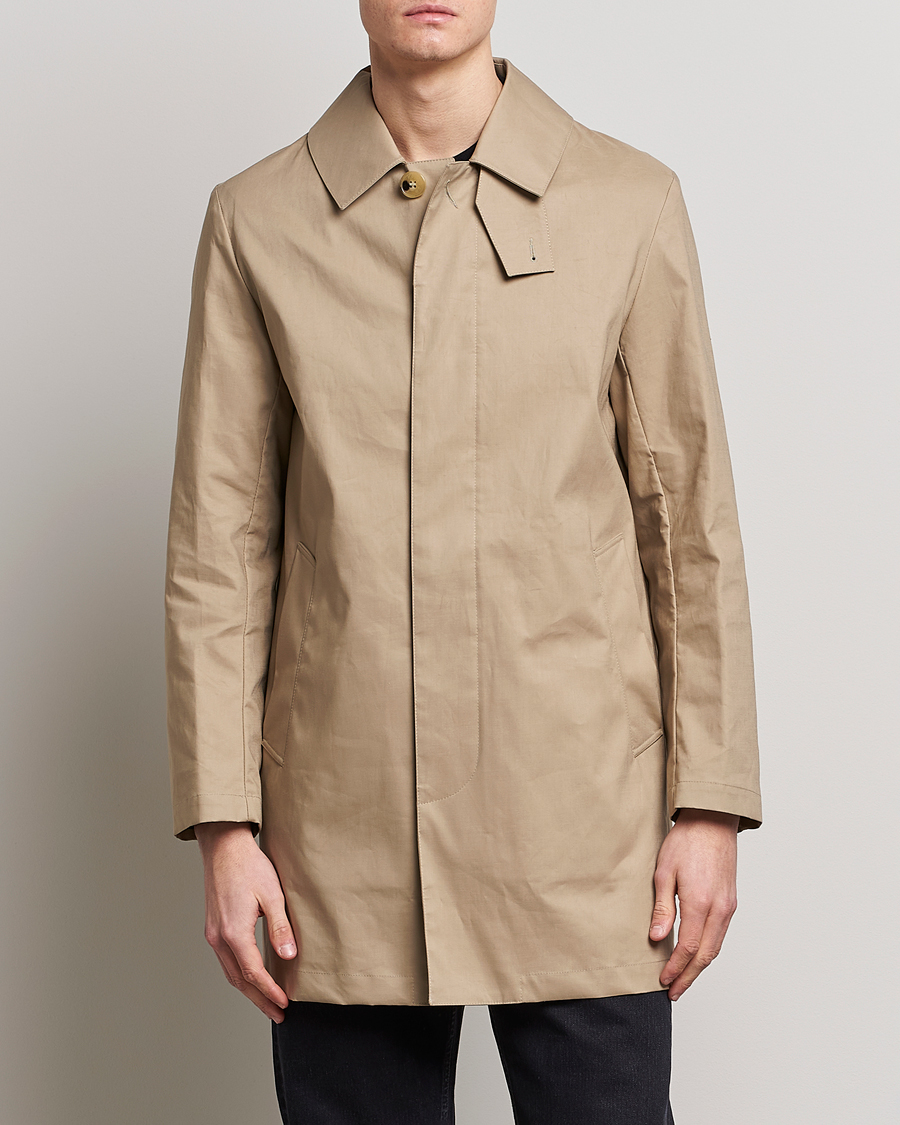 Men | Clothing | Mackintosh | Cambridge Car Coat Fawn
