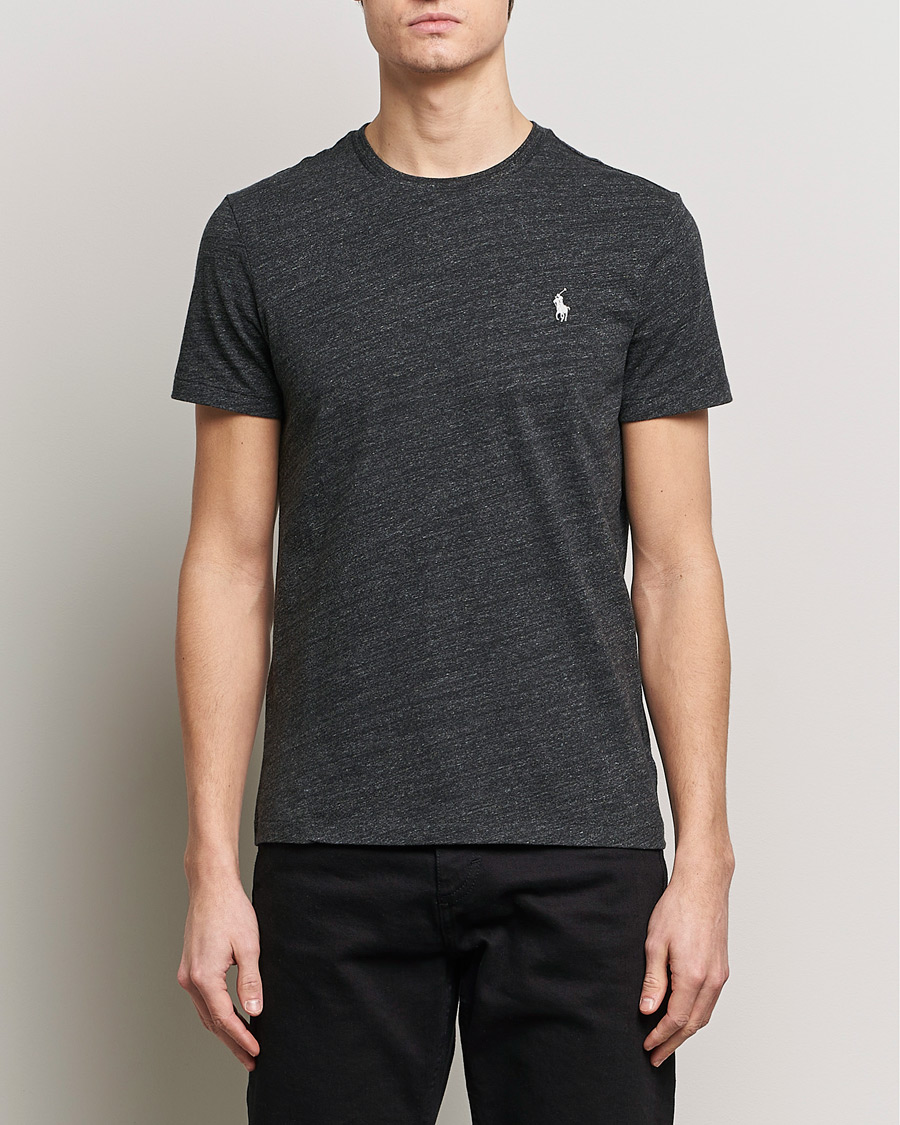 Men | Black t-shirts | Polo Ralph Lauren | Crew Neck T-Shirt Black Marl Heather