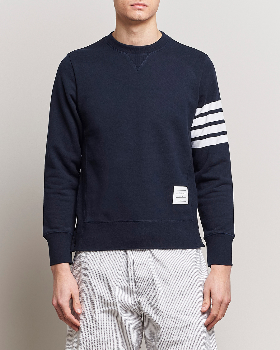 Homme | Luxury Brands | Thom Browne | 4 Bar Sweatshirt Navy