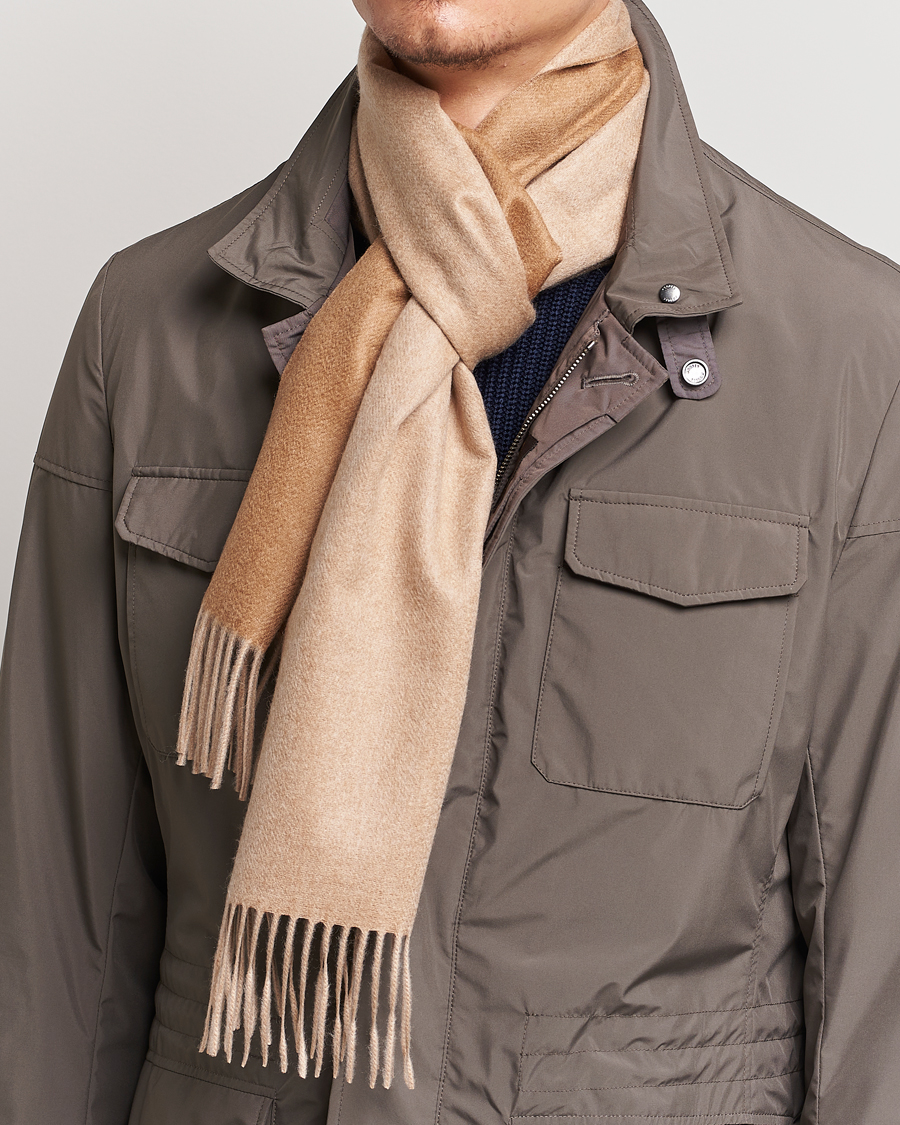 Homme | Écharpes | Piacenza Cashmere | Vicuna/Baby Cashmere Scarf Camel