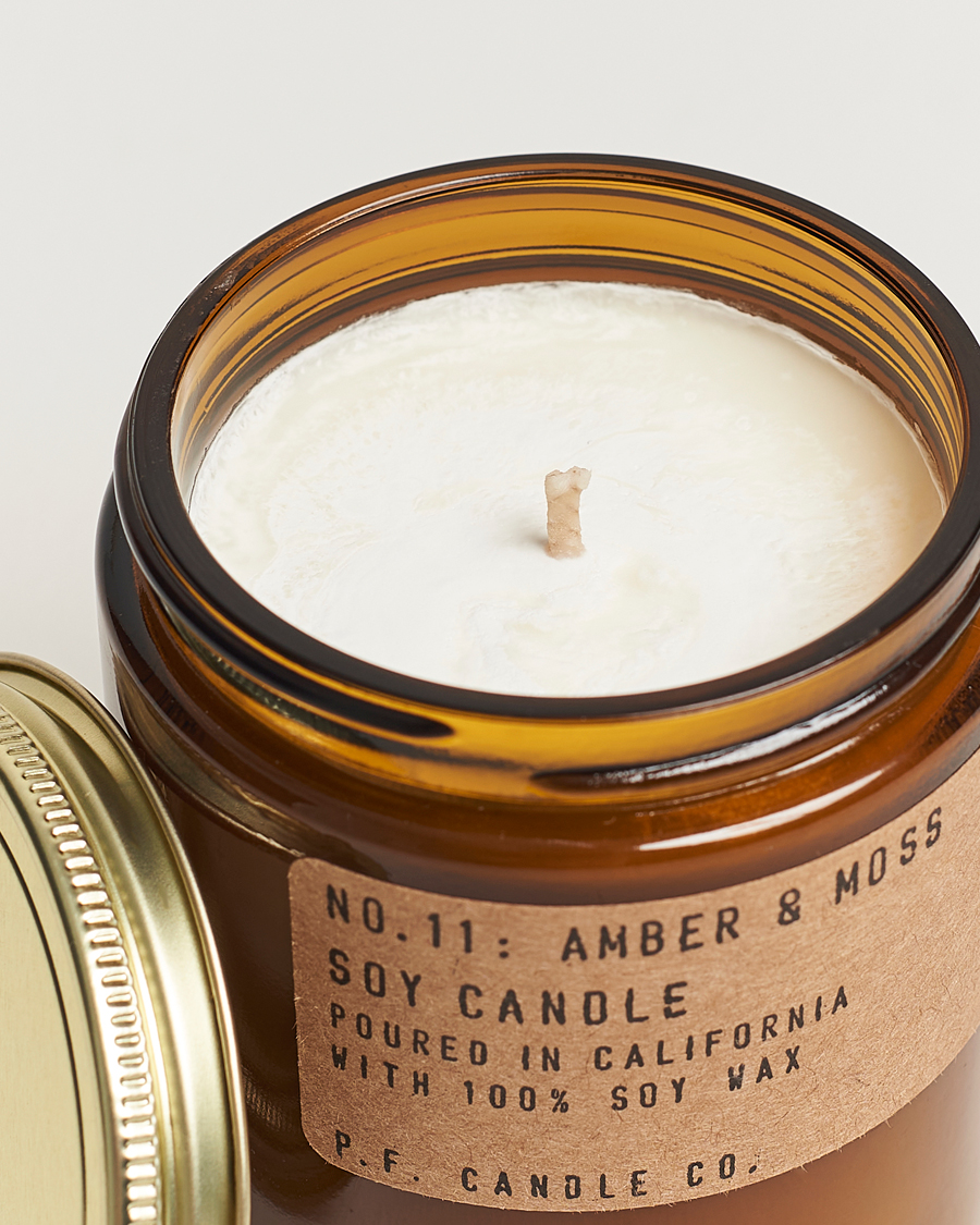 Men | P.F. Candle Co. | P.F. Candle Co. | Soy Candle No. 11 Amber & Moss 204g