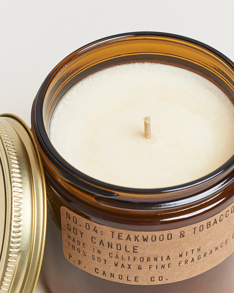 Men | P.F. Candle Co. | P.F. Candle Co. | Soy Candle No. 4 Teakwood & Tobacco 354g