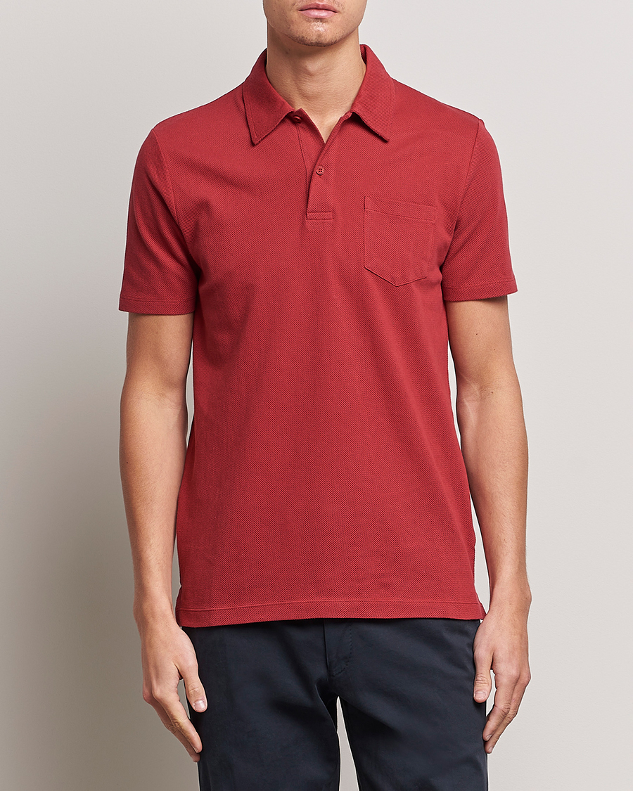 Men | Clothing | Sunspel | Riviera Polo Shirt Wine