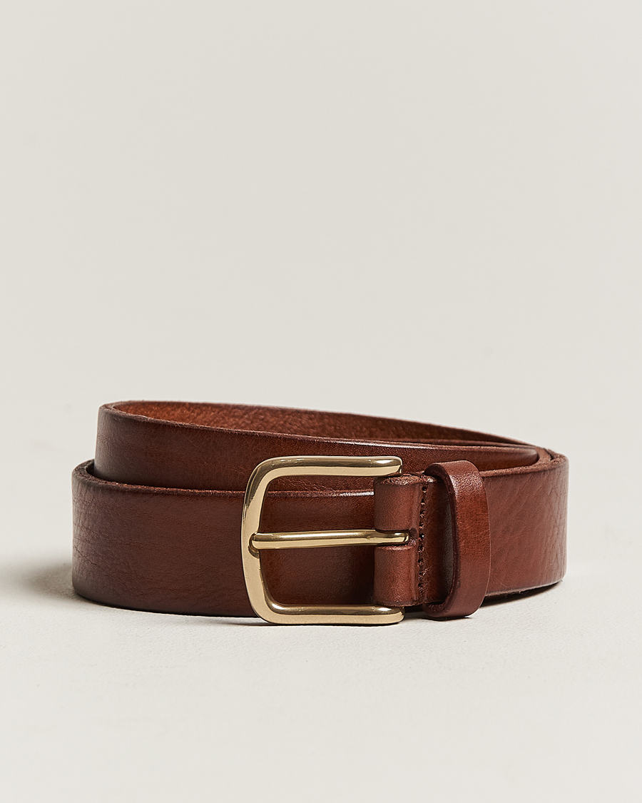 Herr |  | Anderson\'s | Leather Belt 3 cm Cognac