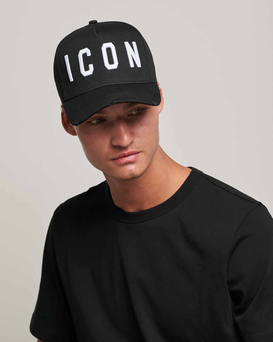 Men | Hats & Caps | Dsquared2 | Icon Baseball Cap Black/White