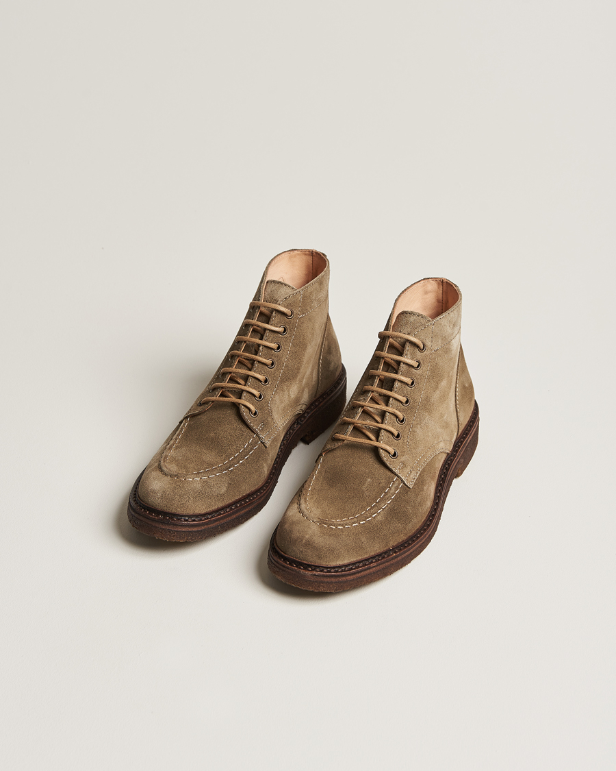 Men | Boots | Astorflex | Nuvoflex Lace Up Boot Stone Suede