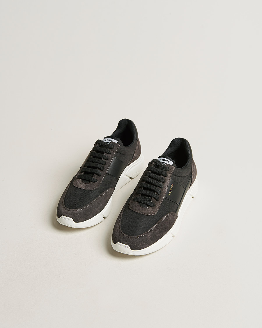 Men | Shoes | Axel Arigato | Genesis Vintage Runner Sneaker Black/Grey Suede