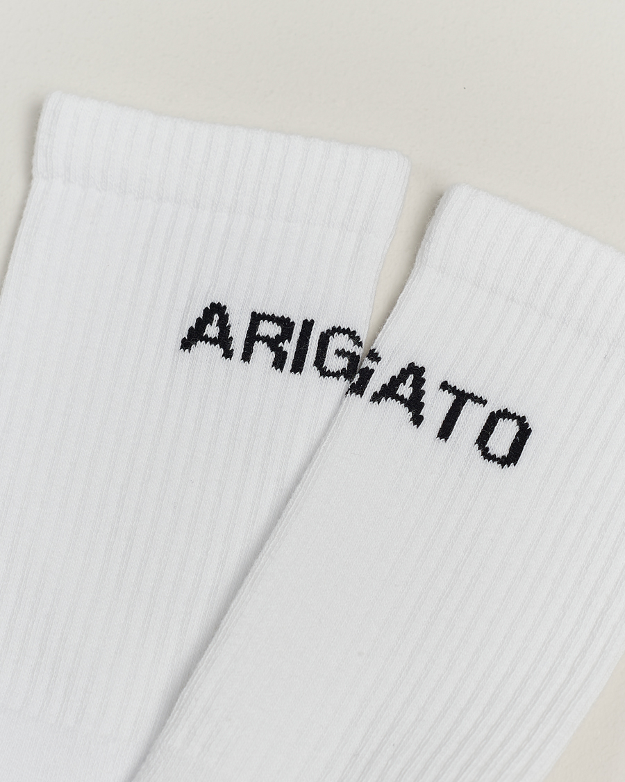Men | Clothing | Axel Arigato | Logo Tube Socks White