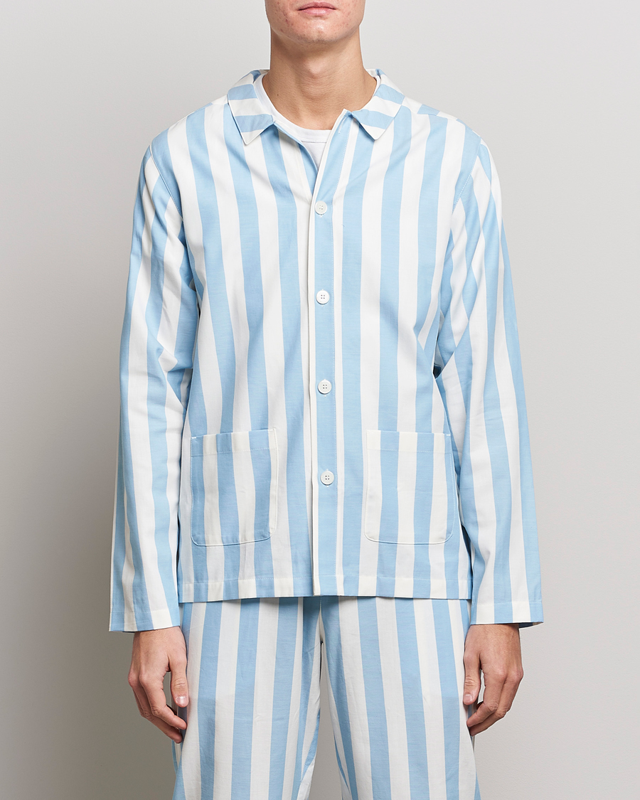 Men | Clothing | Nufferton | Uno Striped Pyjama Set Blue/White