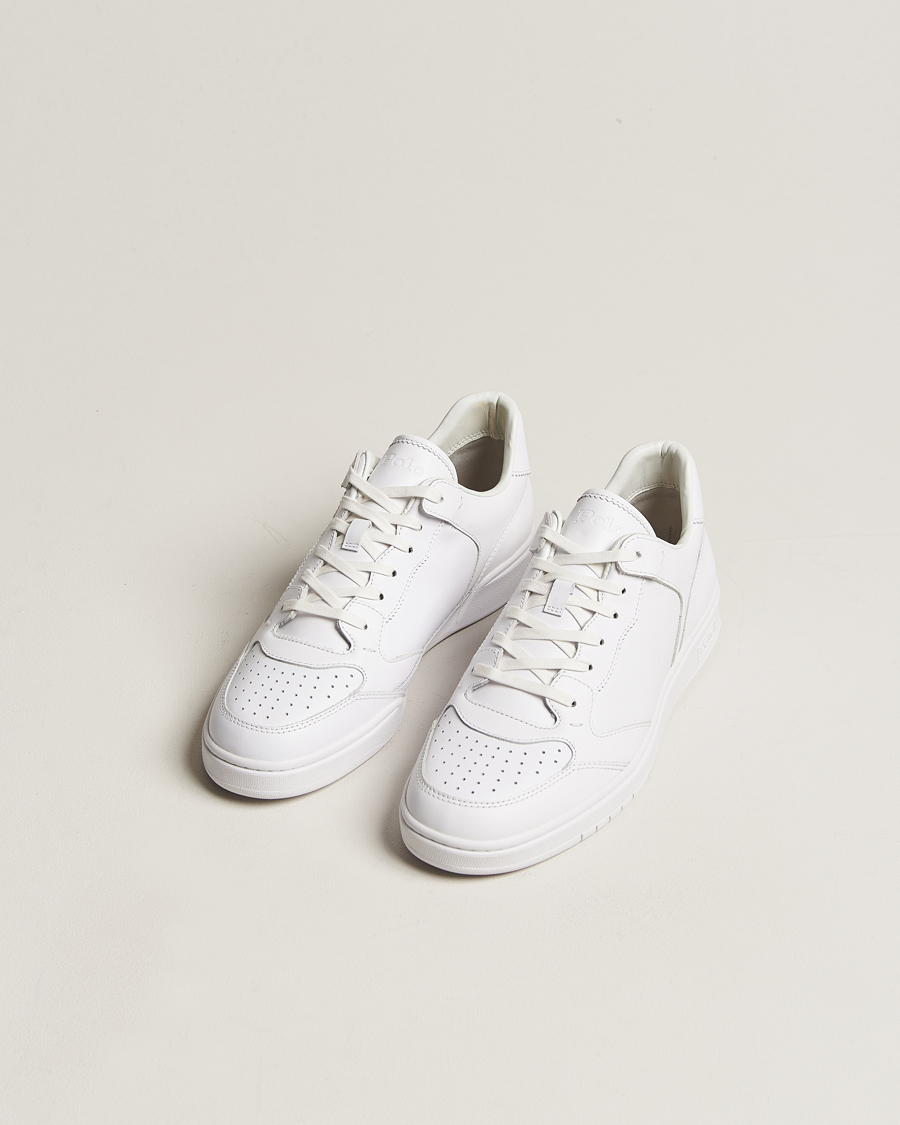 Men | Sneakers | Polo Ralph Lauren | Court Luxury Leather Sneaker White