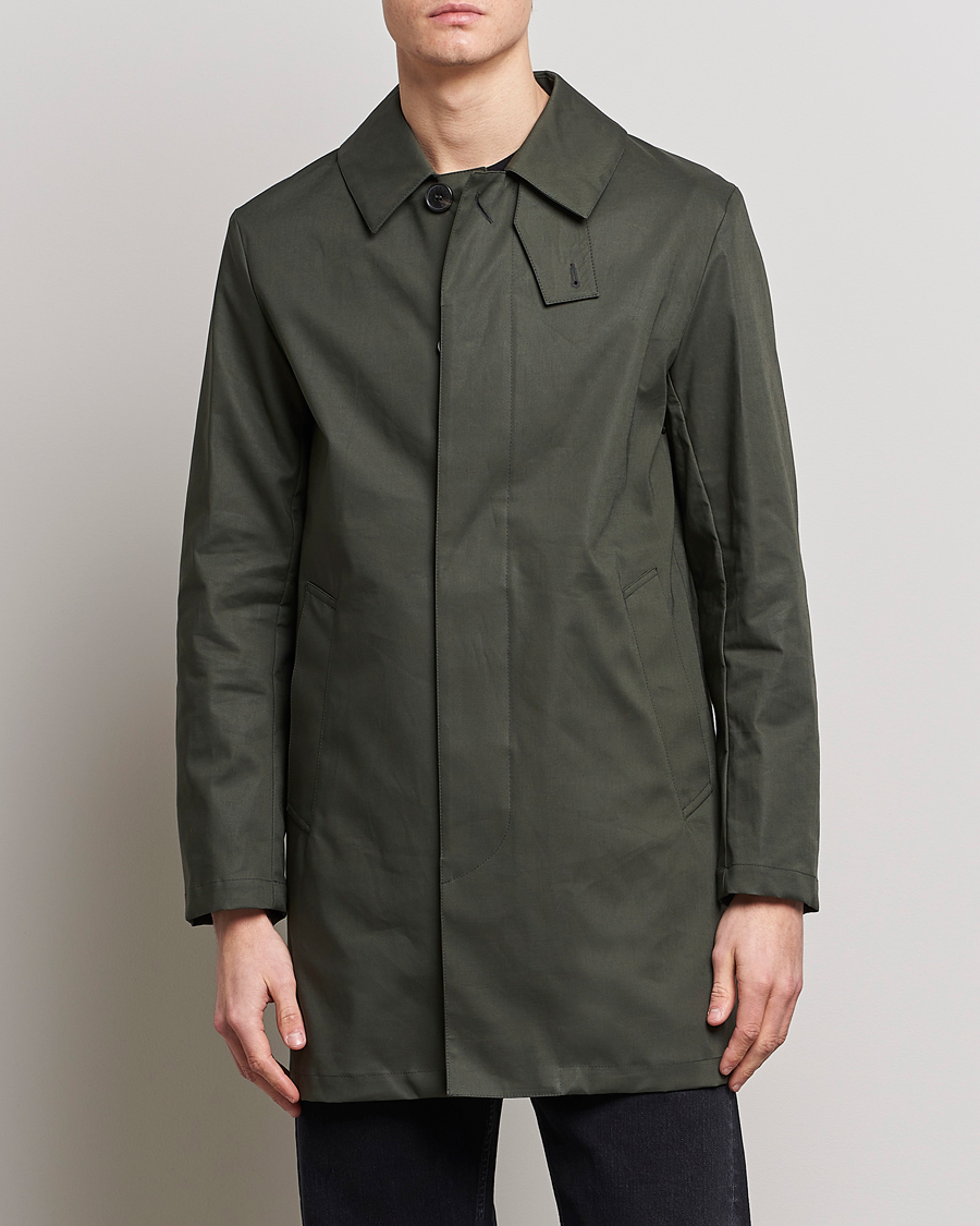 Men | Formal Wear | Mackintosh | Cambridge Car Coat Bottle Green