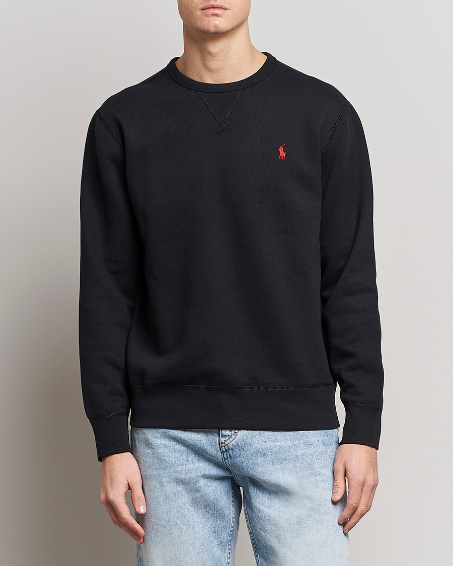 Men | Clothing | Polo Ralph Lauren | Crew Neck Sweatshirt Polo Black