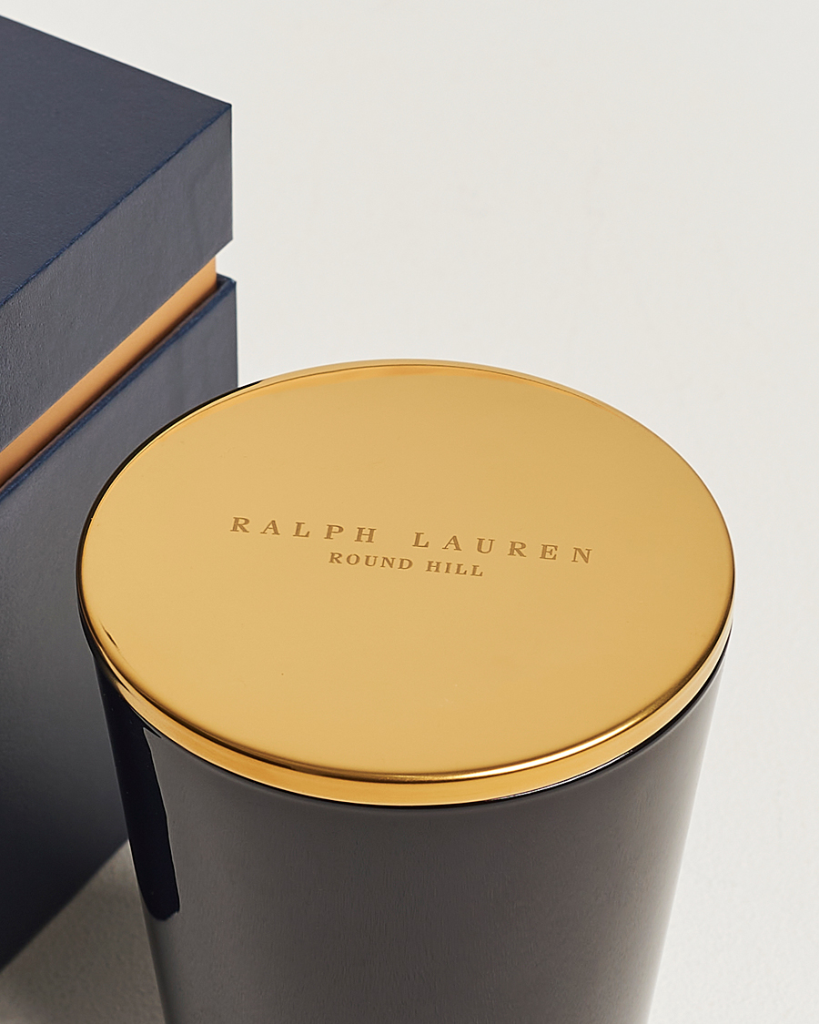 Men | Lifestyle | Ralph Lauren Home | Round Hill Single Wick Candle Navy/Gold