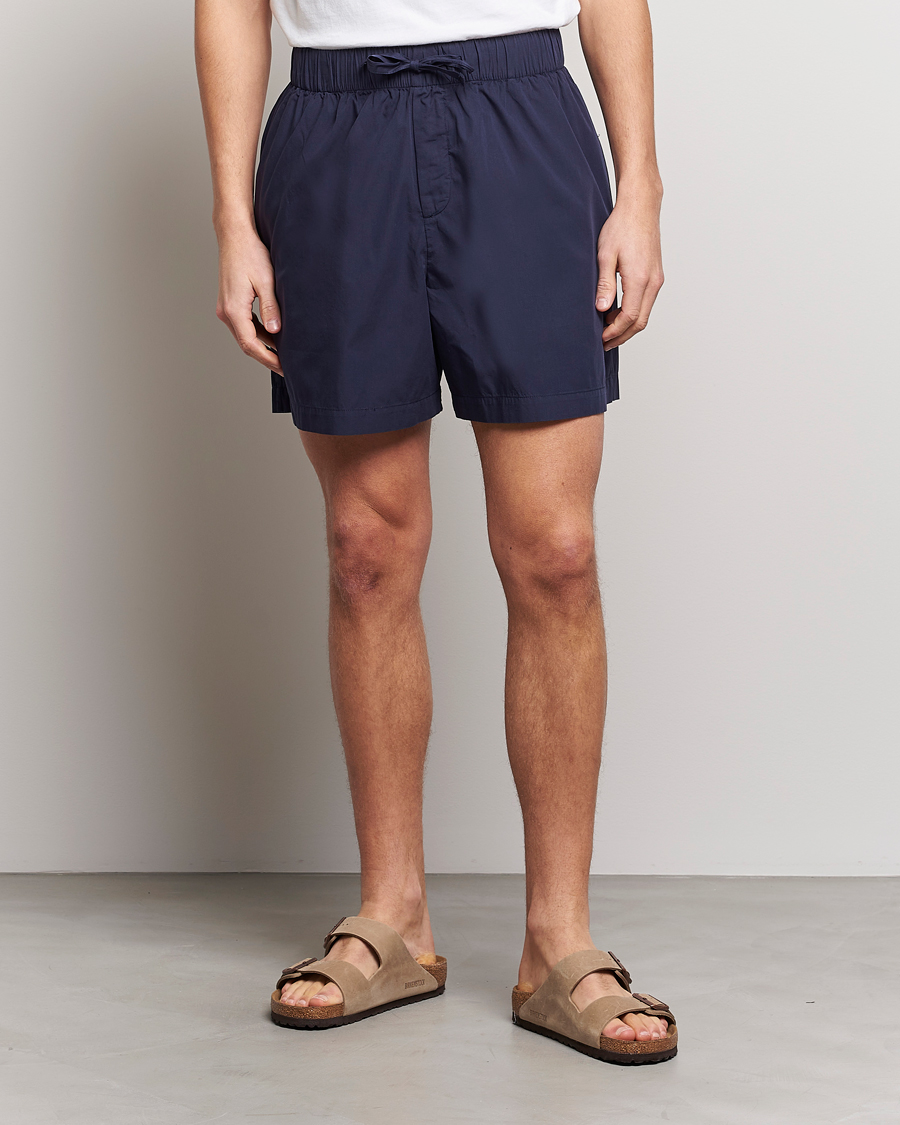 Men | Tekla | Tekla | Poplin Pyjama Shorts True Navy