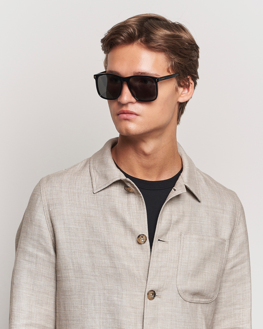 Men | D-frame Sunglasses | Gucci | GG1041S Sunglasses Black Grey