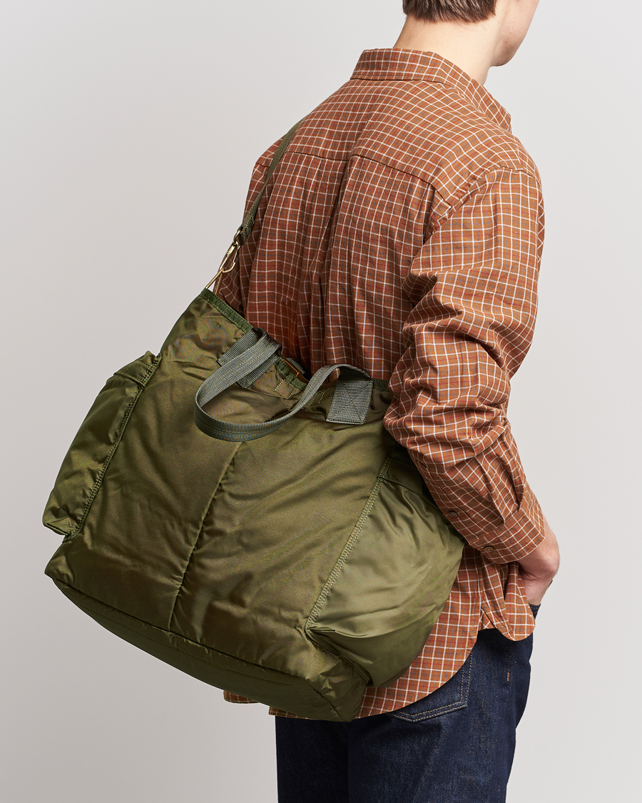 Men | Tote Bags | Porter-Yoshida & Co. | Force 2Way Tote Bag Olive Drab