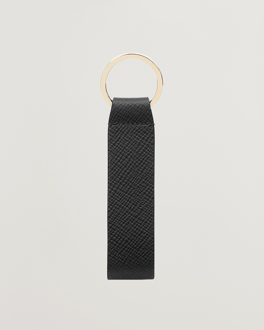 Homme | Porte-Clés | Smythson | Panama Leather Keyring Black