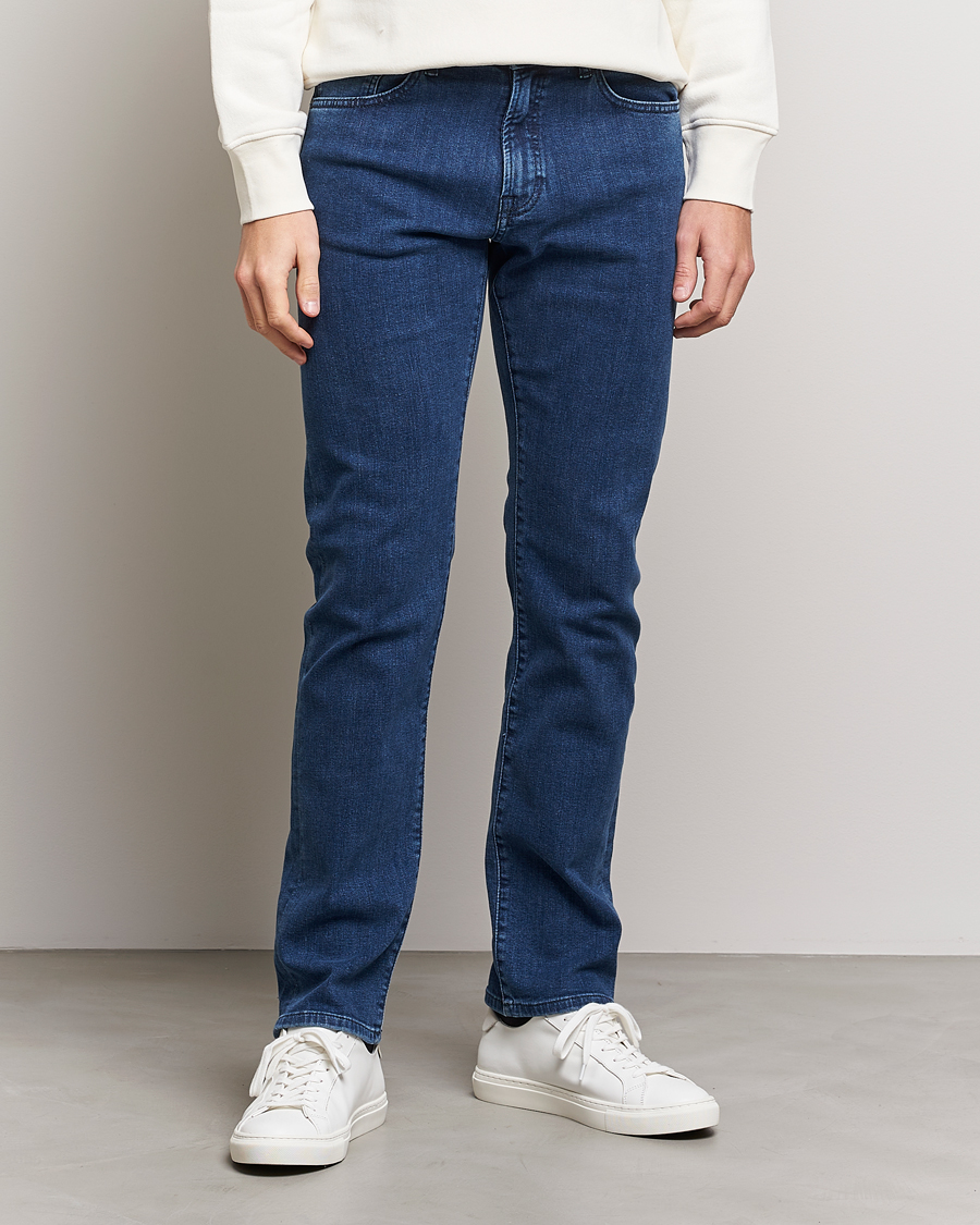 Men | Clothing | BOSS ORANGE | Maine Regular Fit Super Stretch Jeans Lagoon Blue