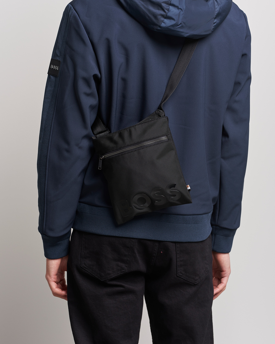 Men | Shoulder Bags | BOSS BLACK | Catch Zip Shoulder Bag Black