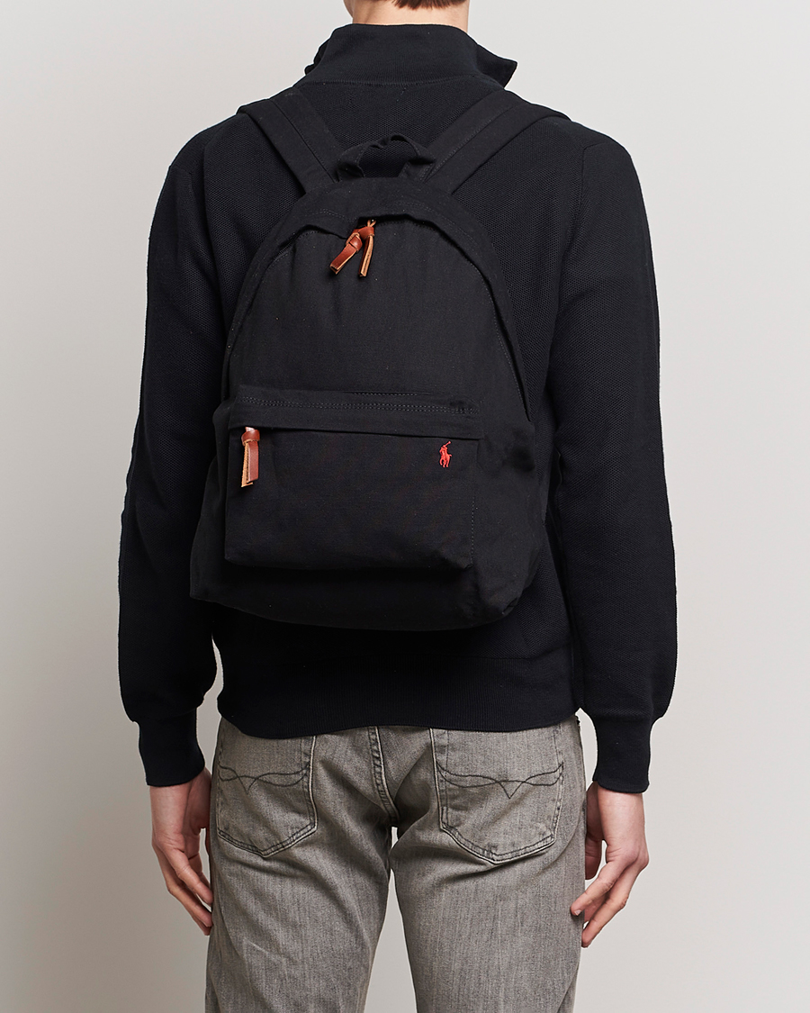 Men | Accessories | Polo Ralph Lauren | Canvas Backpack  Black