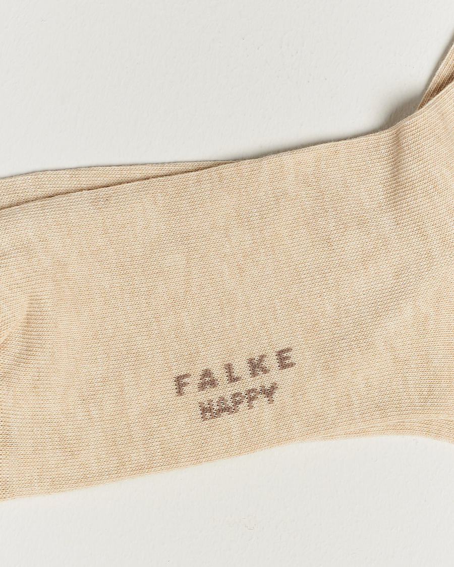 Herr | Strumpor | Falke | Happy 2-Pack Cotton Socks Sand