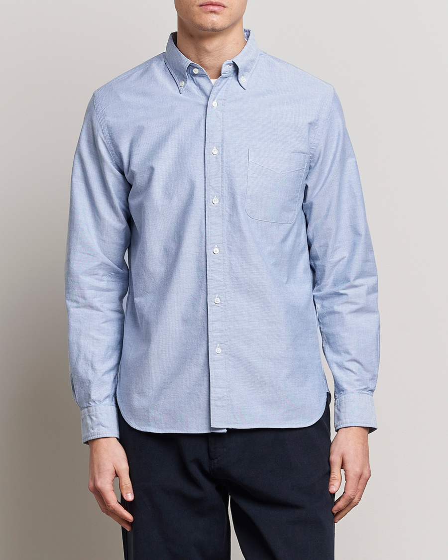 Homme | Preppy Authentic | BEAMS PLUS | Oxford Button Down Shirt Light Blue