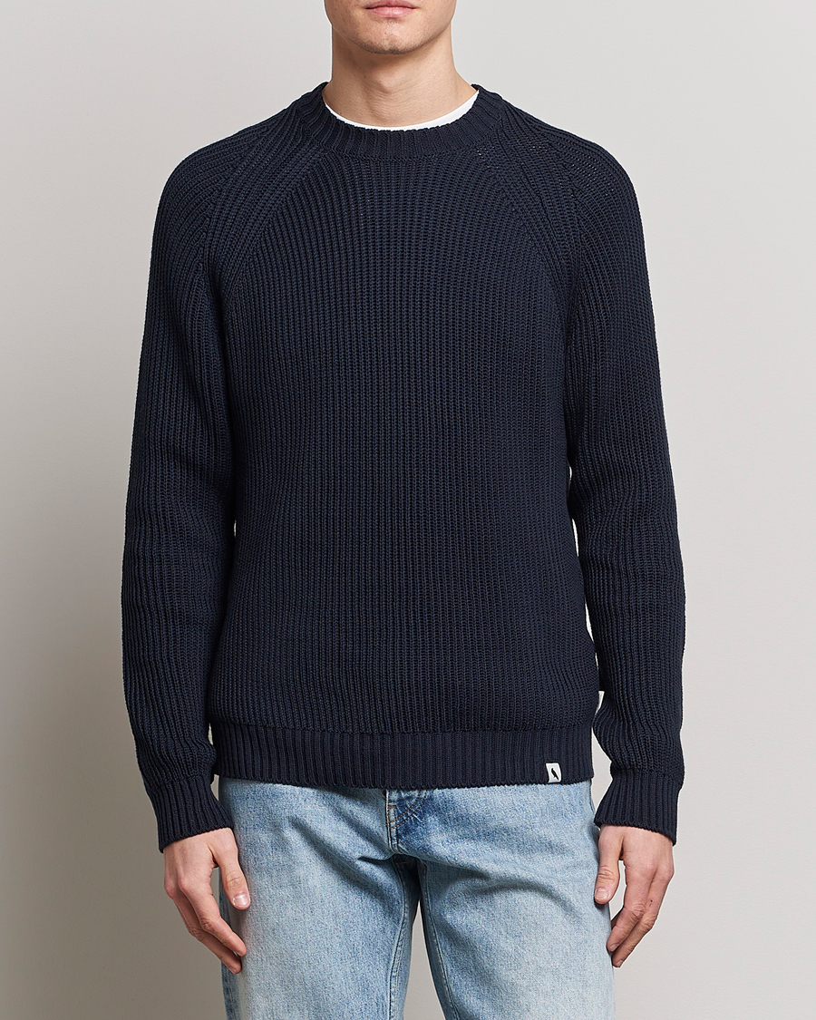 Men | Peregrine | Peregrine | Harry Organic Cotton Sweater Navy