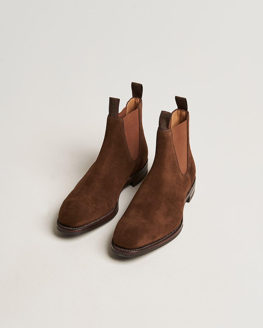 Men |  | Loake 1880 | Chatsworth Chelsea Boot Tobacco Suede