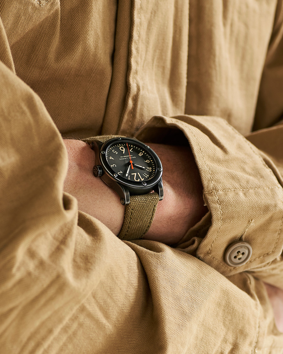 Men | Fine watches | Polo Ralph Lauren | 39mm Safari Chronometer Black Steel/Canvas Strap