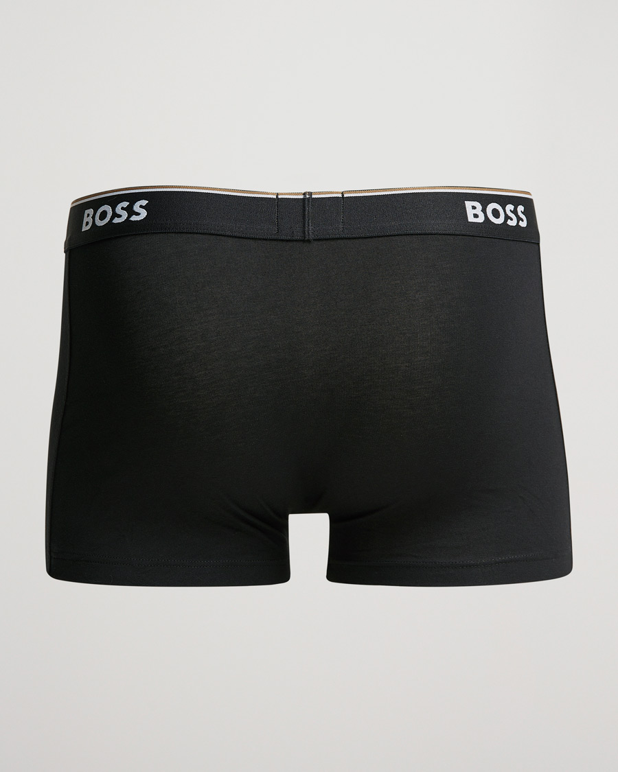 Men | Underwear | BOSS BLACK | 3-Pack Trunk Boxer Shorts Black