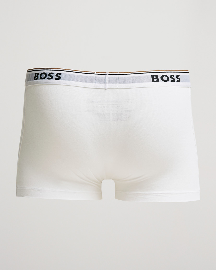 Men | BOSS | BOSS BLACK | 3-Pack Trunk Boxer Shorts White