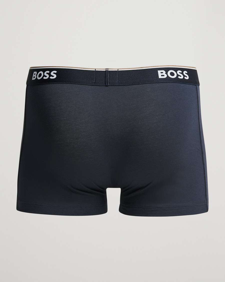 Men | BOSS | BOSS BLACK | 3-Pack Trunk Boxer Shorts Open Blue