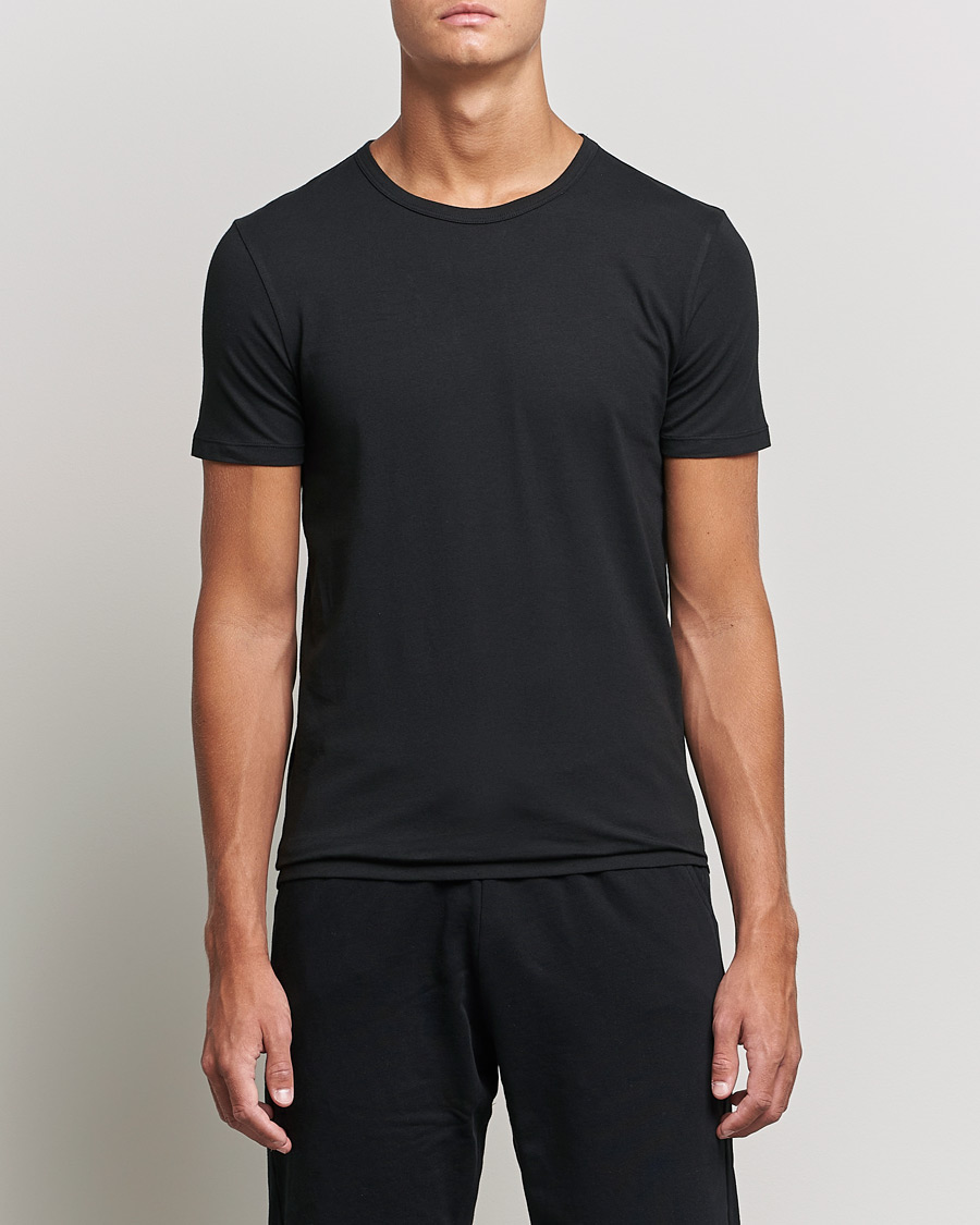 Men | BOSS | BOSS BLACK | 2-Pack Crew Neck Slim Fit T-Shirt Black