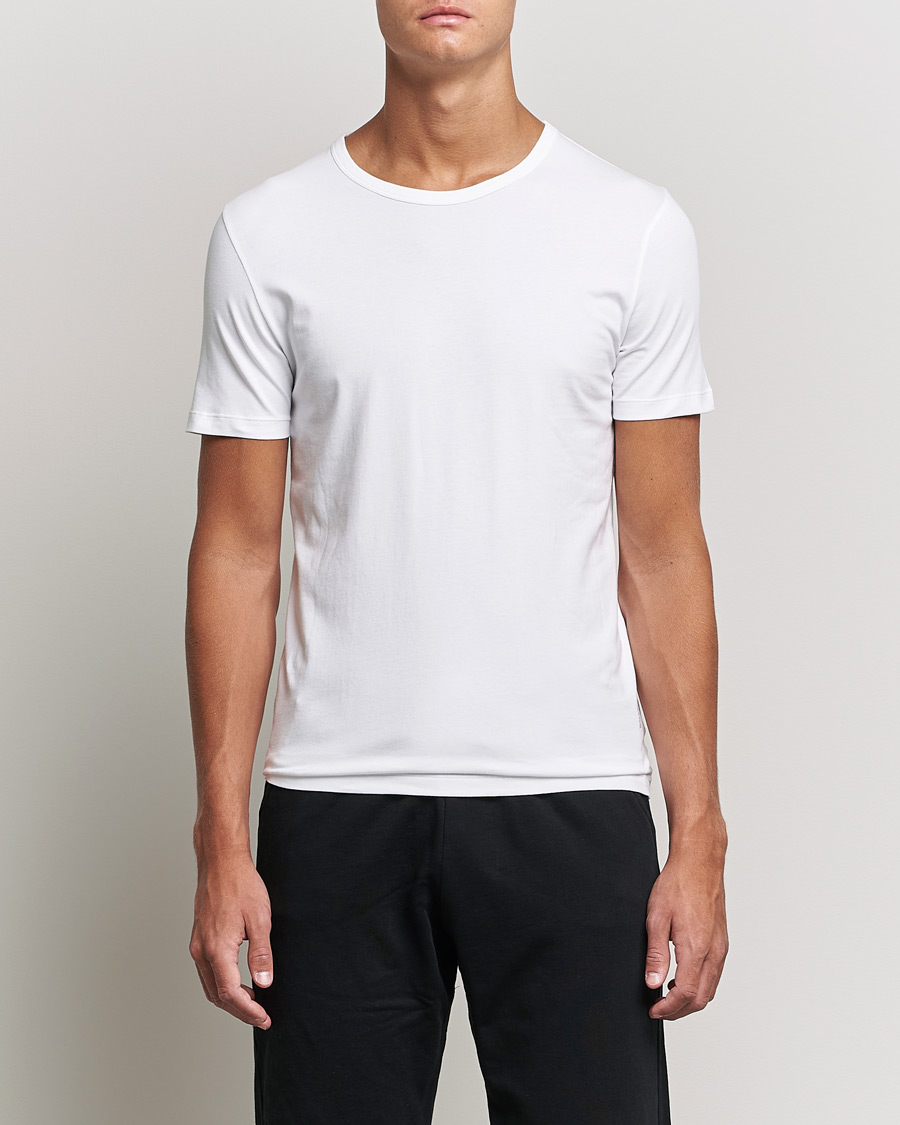 Men | BOSS | BOSS BLACK | 2-Pack Crew Neck Slim Fit T-Shirt White