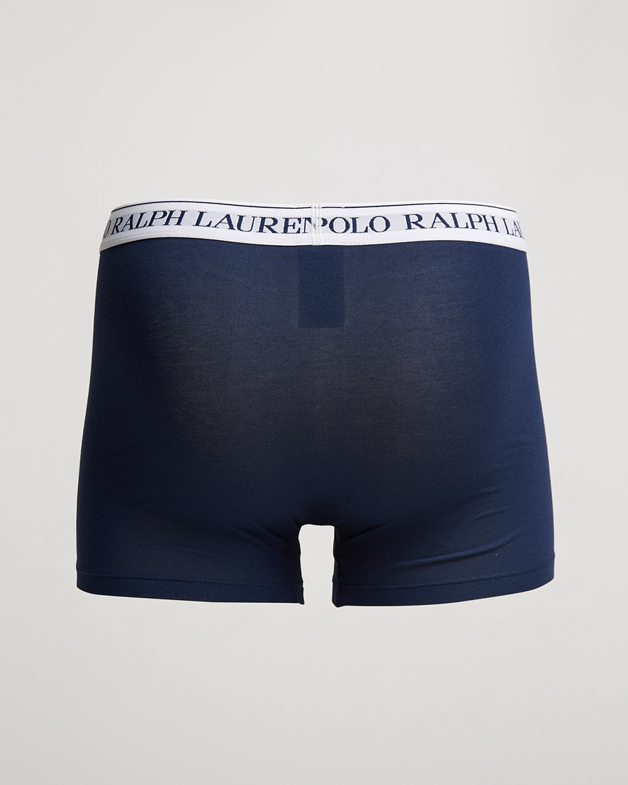 Men | Underwear & Socks | Polo Ralph Lauren | 3-Pack Trunk Navy/Light Navy/Elite Blue