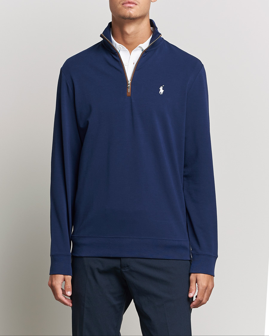 Herr | Kläder | Polo Ralph Lauren Golf | Terry Jersey Half Zip Sweater Refined Navy
