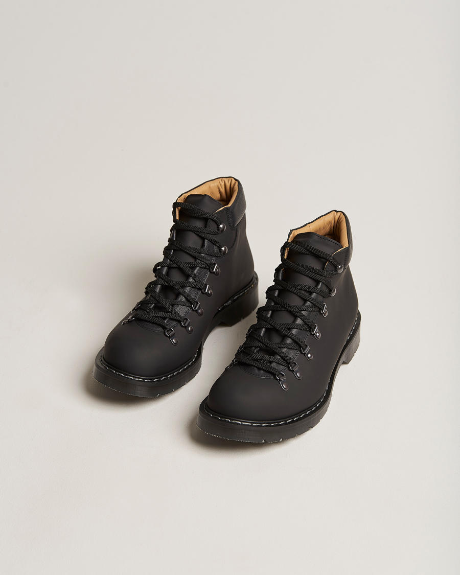 Men | Lace-up Boots | Solovair | Urban Hiker Boot Black Waxy