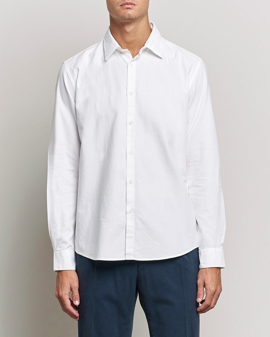 Men | Clothing | Sunspel | Casual Oxford Shirt White
