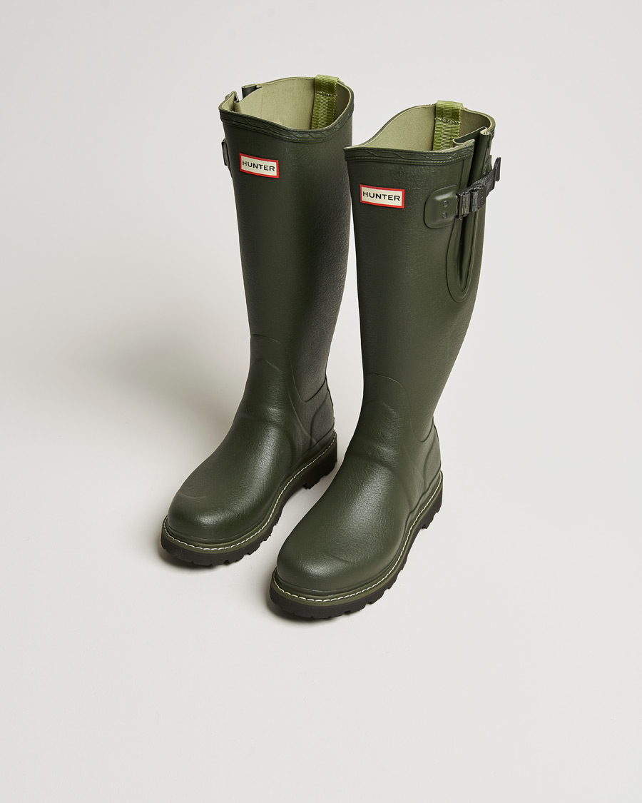 Men | Hunter Boots | Hunter Boots | Balmoral Commando Sole Boot Dark Olive