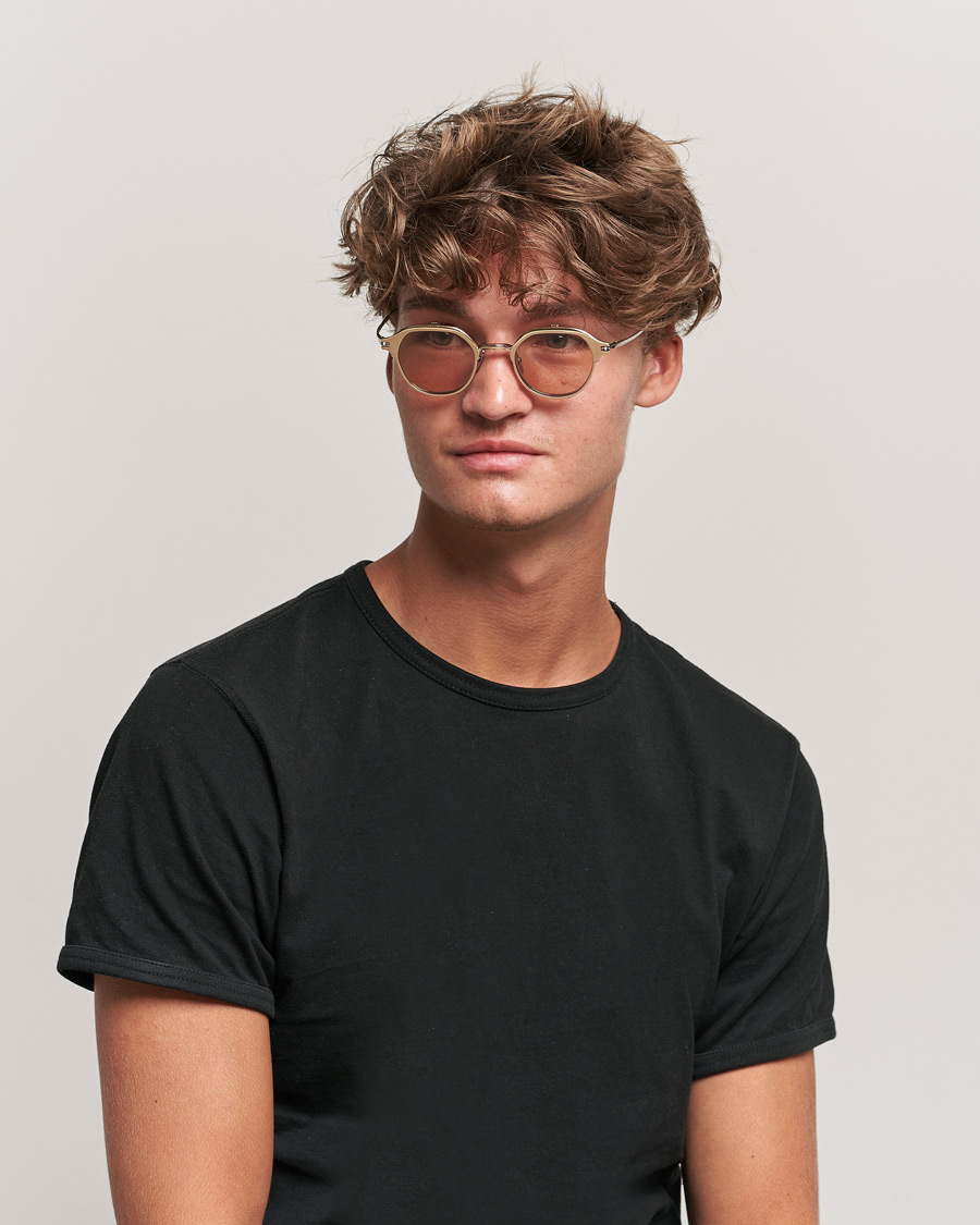 Men | Accessories | Thom Browne | TB-S812 Flip-Up Sunglasses White Gold/Silver