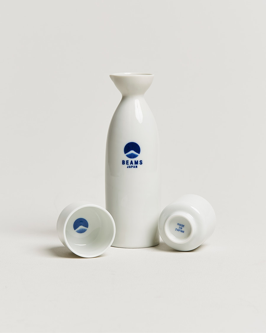 Men | Lifestyle | Beams Japan | Sake Bottle & Cup Set White