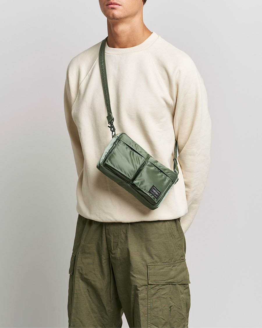 Men | Accessories | Porter-Yoshida & Co. | Tanker Small Shoulder Bag Sage Green