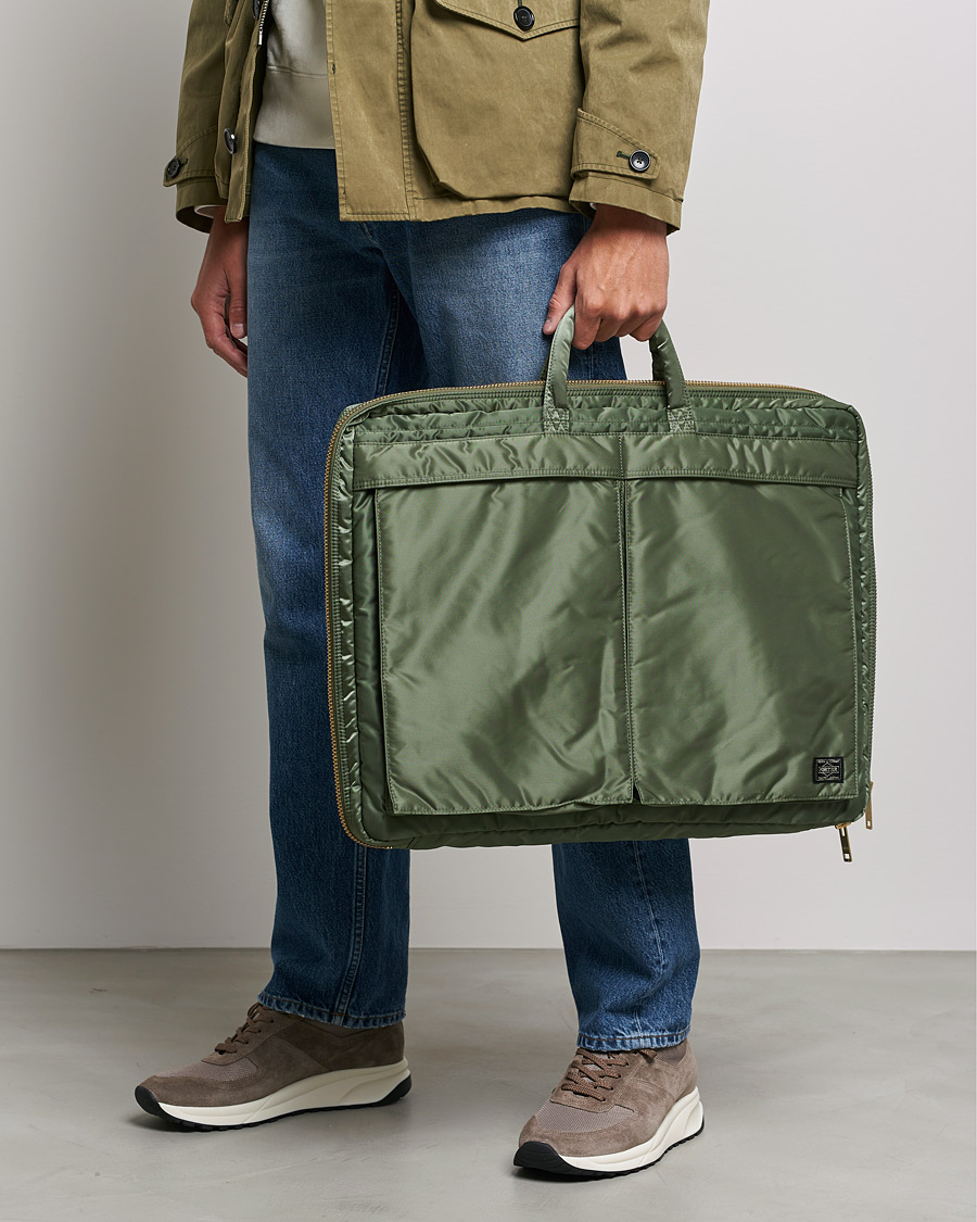 Men | Suit Carriers | Porter-Yoshida & Co. | Tanker Garment Bag Sage Green